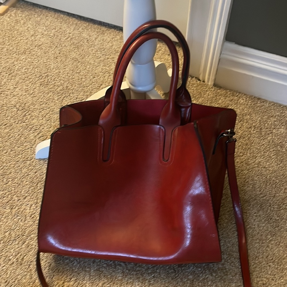 Red shoulder bag - Picture 6 of 6